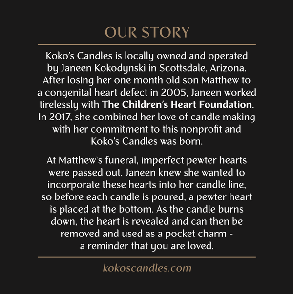 Semi custom 'In Loving Memory' Candle - Koko's Candles